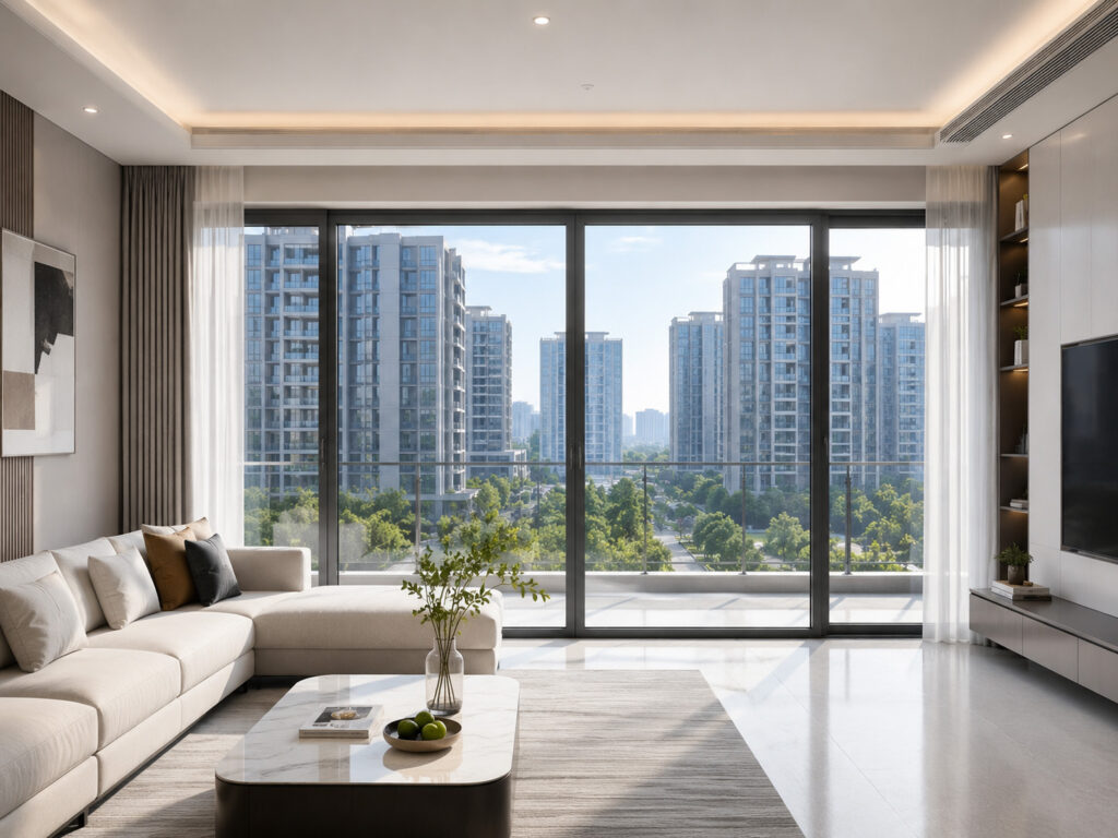 Maximizes the introduction of natural light, enhancing the spatial sense of depth