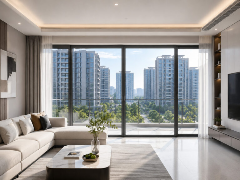 Maximizes the introduction of natural light, enhancing the spatial sense of depth